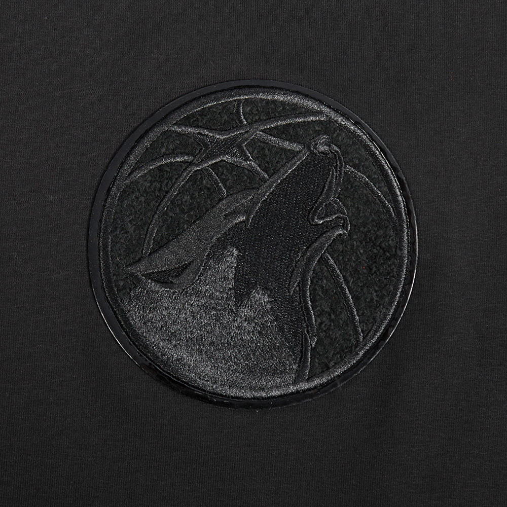 NBA MINNESOTA TIMBERWOLVES TRIPLE BLACK WOMEN'S SJ BOXY TEE (TRIPLE BLACK) - Image 5