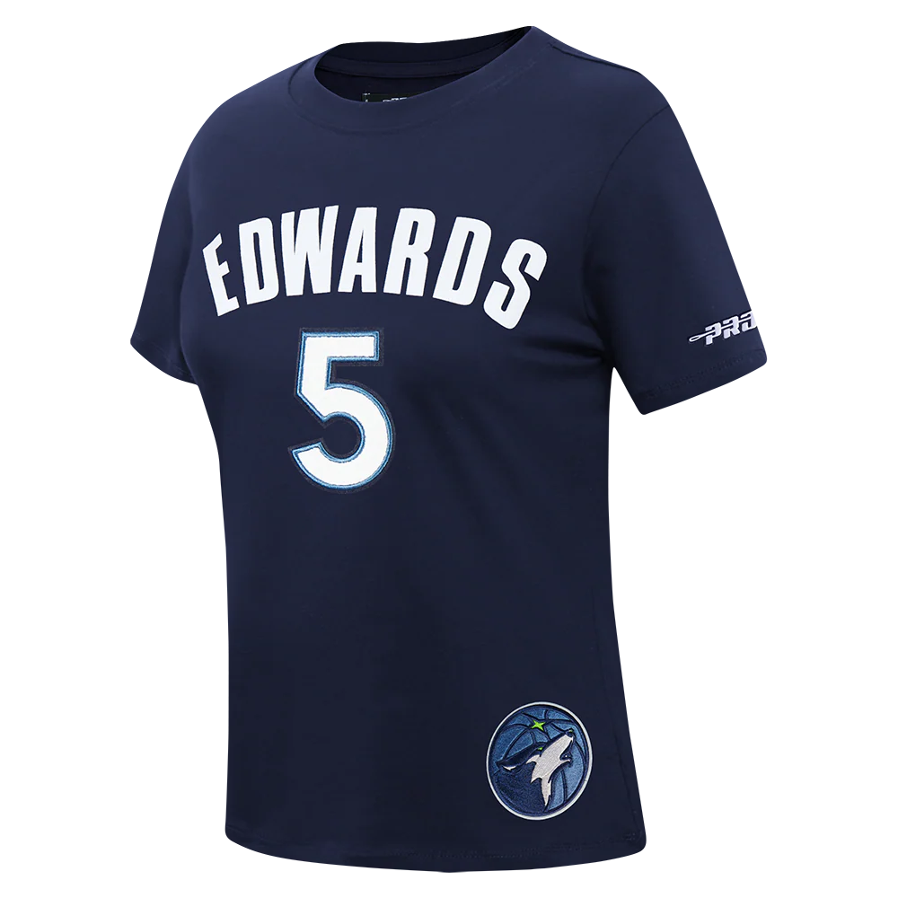 NBA MINNESOTA TIMBERWOLVES ANTHONY EDWARDS #5 CLASSIC PNN WOMEN'S SJ S (MIDNIGHT NAVY) - Image 2