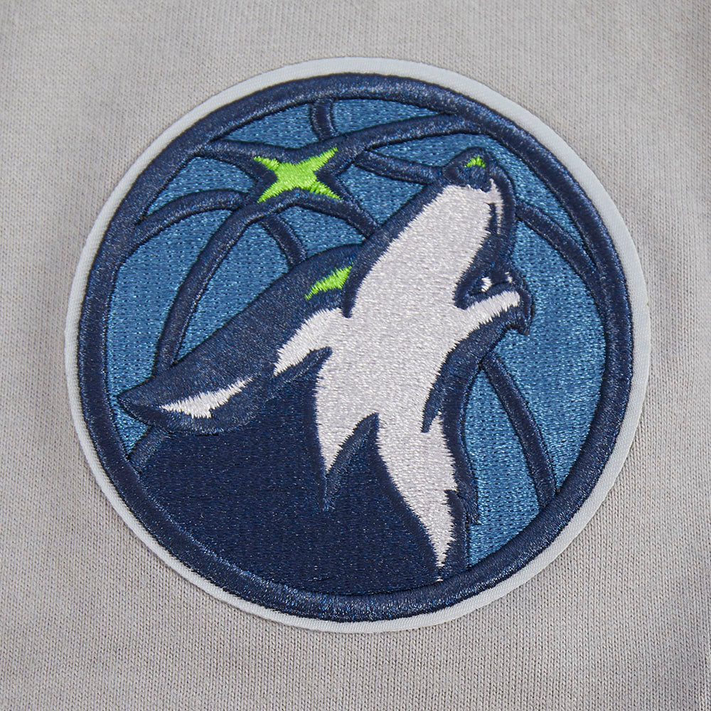NBA MINNESOTA TIMBERWOLVES CLASSIC BIG BOYS SS STRIPED RIB TEE (GRAY) - Image 7