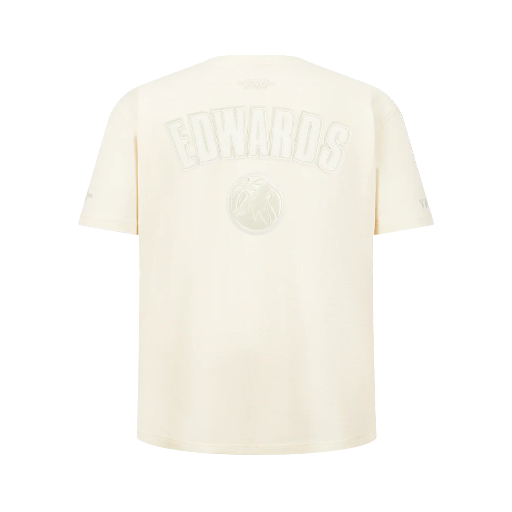 NBA MINNESOTA TIMBERWOLVES ANTHONY EDWARDS #5 NEUTRAL PNN BIG BOY'S SS TEE (EGGSHELL) - Image 3