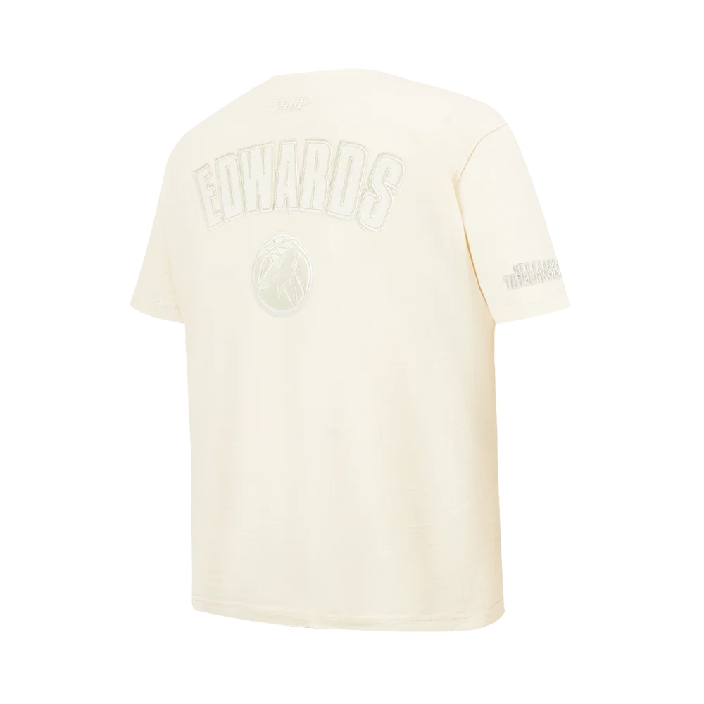 NBA MINNESOTA TIMBERWOLVES ANTHONY EDWARDS #5 NEUTRAL PNN BIG BOY'S SS TEE (EGGSHELL) - Image 4