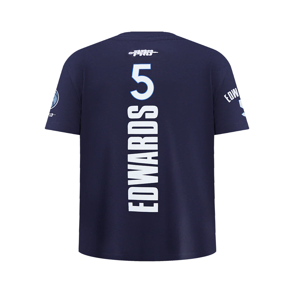 NBA MINNESOTA TIMBERWOLVES ANTHONY EDWARDS #5 CLASSIC PNN BIG BOY'S SS (MIDNIGHT NAVY) - Image 3