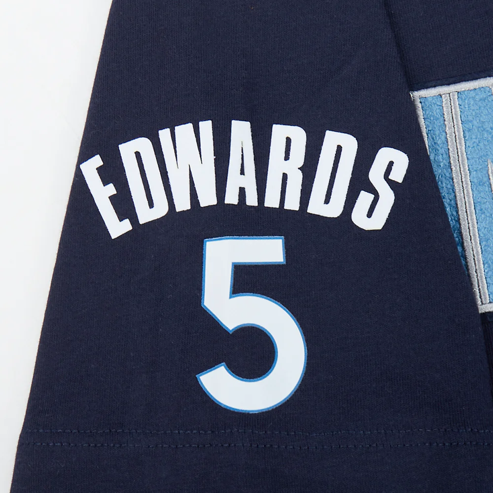 NBA MINNESOTA TIMBERWOLVES ANTHONY EDWARDS #5 CLASSIC PNN BIG BOY'S SS (MIDNIGHT NAVY) - Image 7