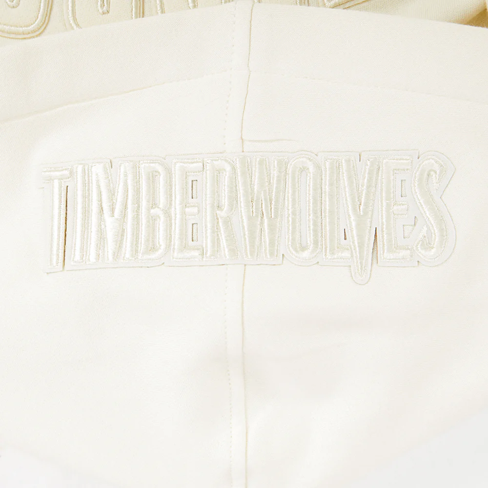 NBA MINNESOTA TIMBERWOLVES ANTHONY EDWARDS #5 NEUTRAL PNN BIG BOY'S FLEECE PO HOODIE (EGGSHELL) - Image 8