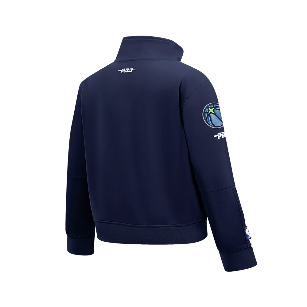 NBA MINNESOTA TIMBERWOLVES CLASSIC BIG BOYS TRACK JACKET (MIDNIGHT NAVY) - Image 4