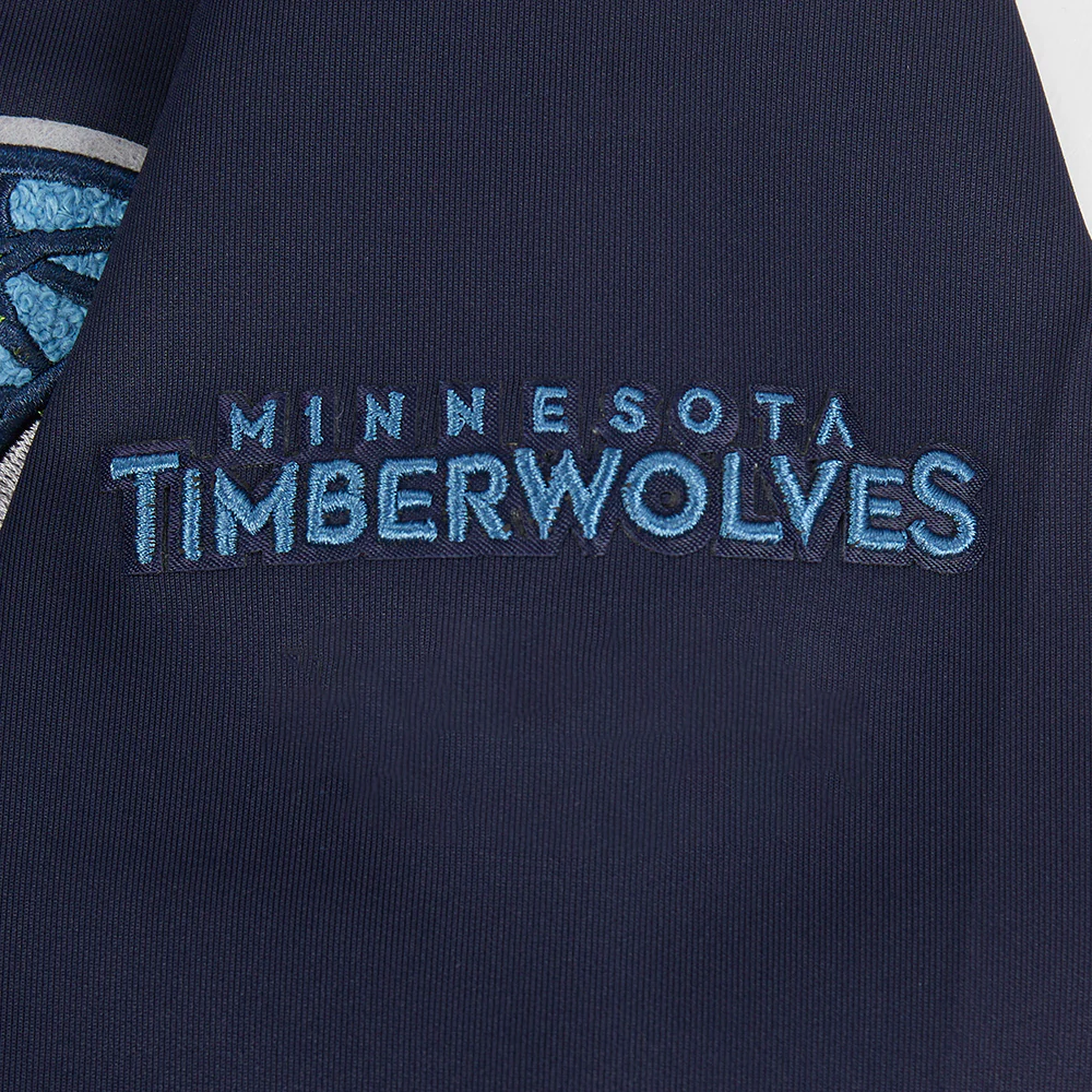 NBA MINNESOTA TIMBERWOLVES CLASSIC BIG BOYS TRACK JACKET (MIDNIGHT NAVY) - Image 7