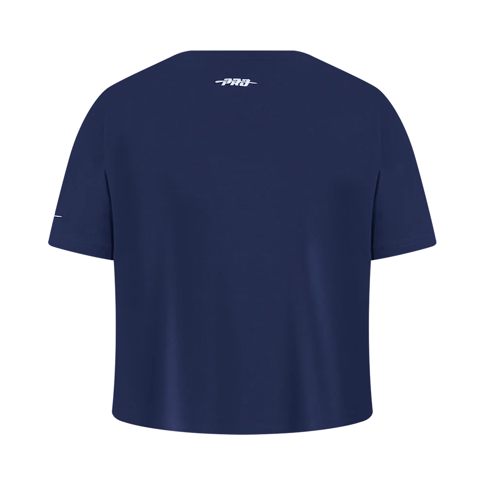 NBA MINNESOTA TIMBERWOLVES RETRO CLASSIC BIG GIRLS SHORT SLEEVE BOXY TEE (MIDNIGHT NAVY) - Image 3