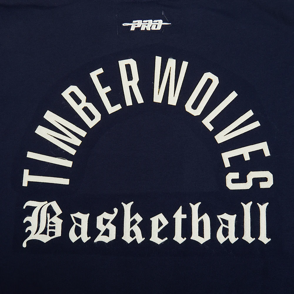 MINNESOTA TIMBERWOLVES MODERN ORIGINALS WOMEN'S FLC CROPPED PO HOO (MIDNIGHT NAVY) - Image 8