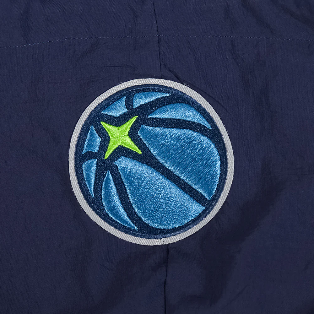 NBA MINNESOTA TIMBERWOLVES CLASSIC WIND WOVEN WOMEN'S 1/2 JACKET (MIDNIGHT NAVY) - Image 7