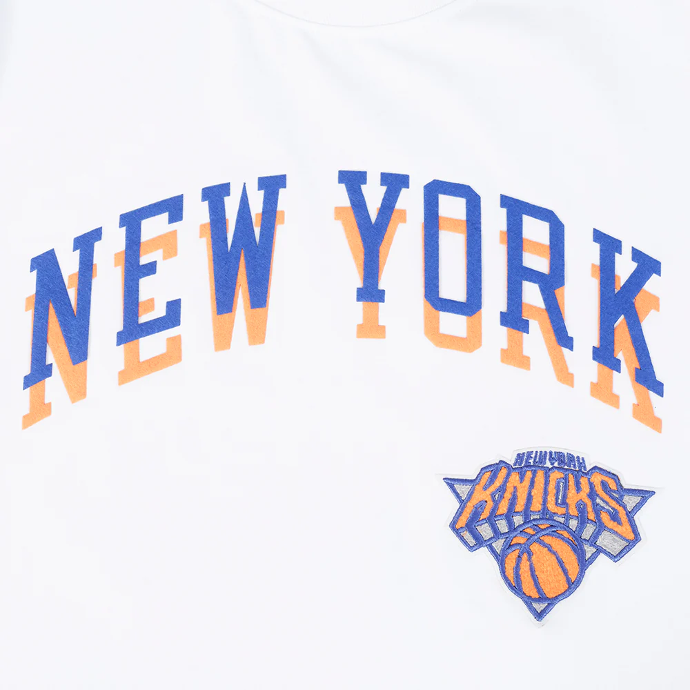 NBA NEW YORK KNICKS CITY EDITION 24-25 MEN'S TEE (WHITE) - Image 5