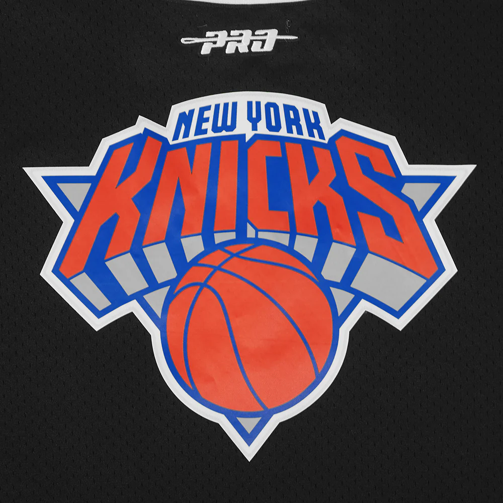 NBA NEW YORK KNICKS MIKAL BRIDGES #25 CLASSIC PLAYER NAME AND NUMBER MEN'S MESH BUTTON DOWN SHIRT - Image 8