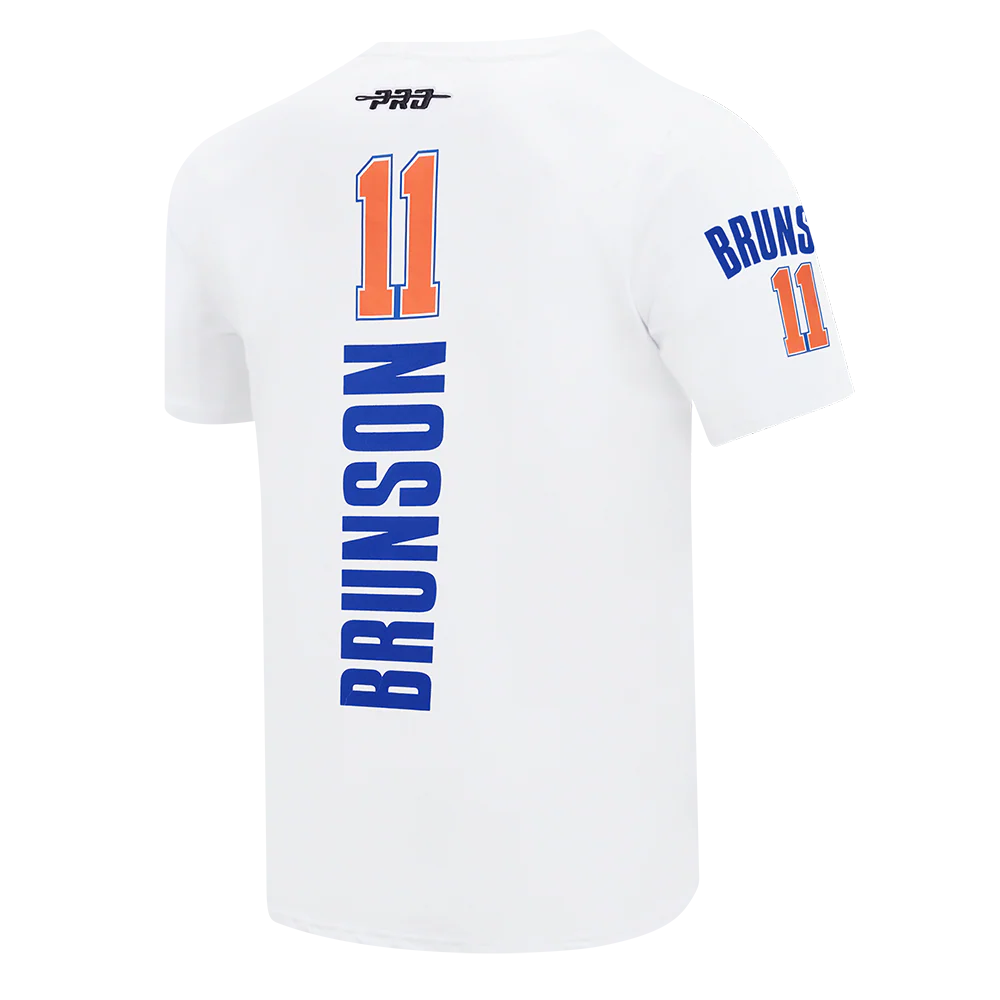 NBA NEW YORK KNICKS JALEN BRUNSON #11 CLASSIC PLAYER NAME AND NUMBER MEN'S SJ TEE - Image 6