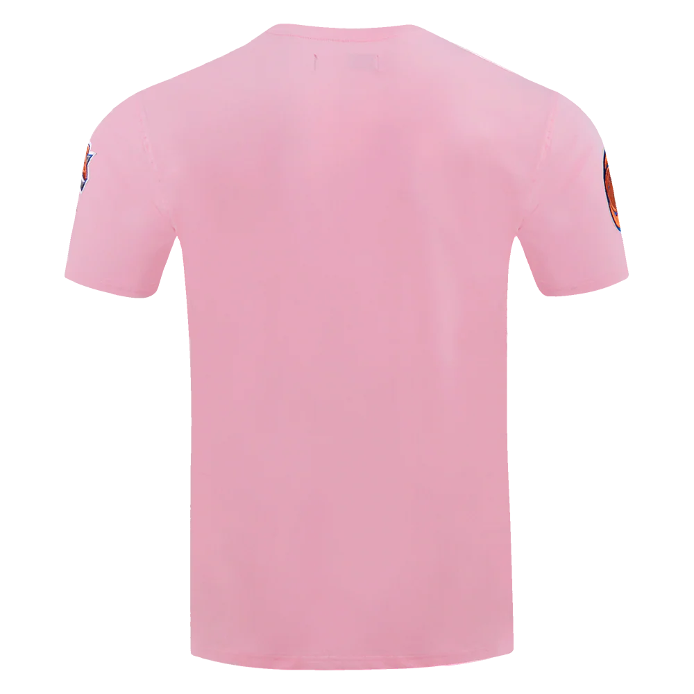 NBA NEW YORK KNICKS LOGO PRO TEAM MEN'S TEE (PINK) - Image 4