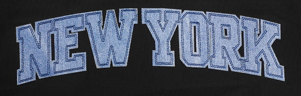 NBA NEW YORK KNICKS VARSITY BLUES MEN'S TEE (BLACK) - Image 5