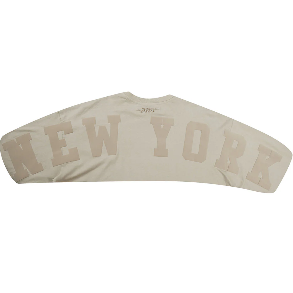 NBA NEW YORK KNICKS WINGSPAN MEN'S DROP SHOULDER LS TEE (TAUPE) - Image 8