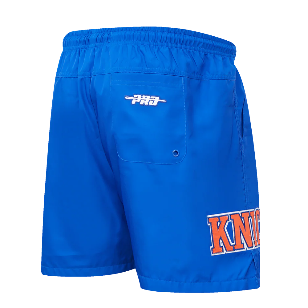 NBA NEW YORK KNICKS CLASSIC WOVEN MEN'S SHORT (ROYAL BLUE) - Image 3