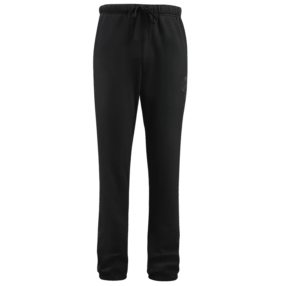 NBA NEW YORK KNICKS NEUTRAL FLEECE SWEATPANT (BLACK) - Image 2