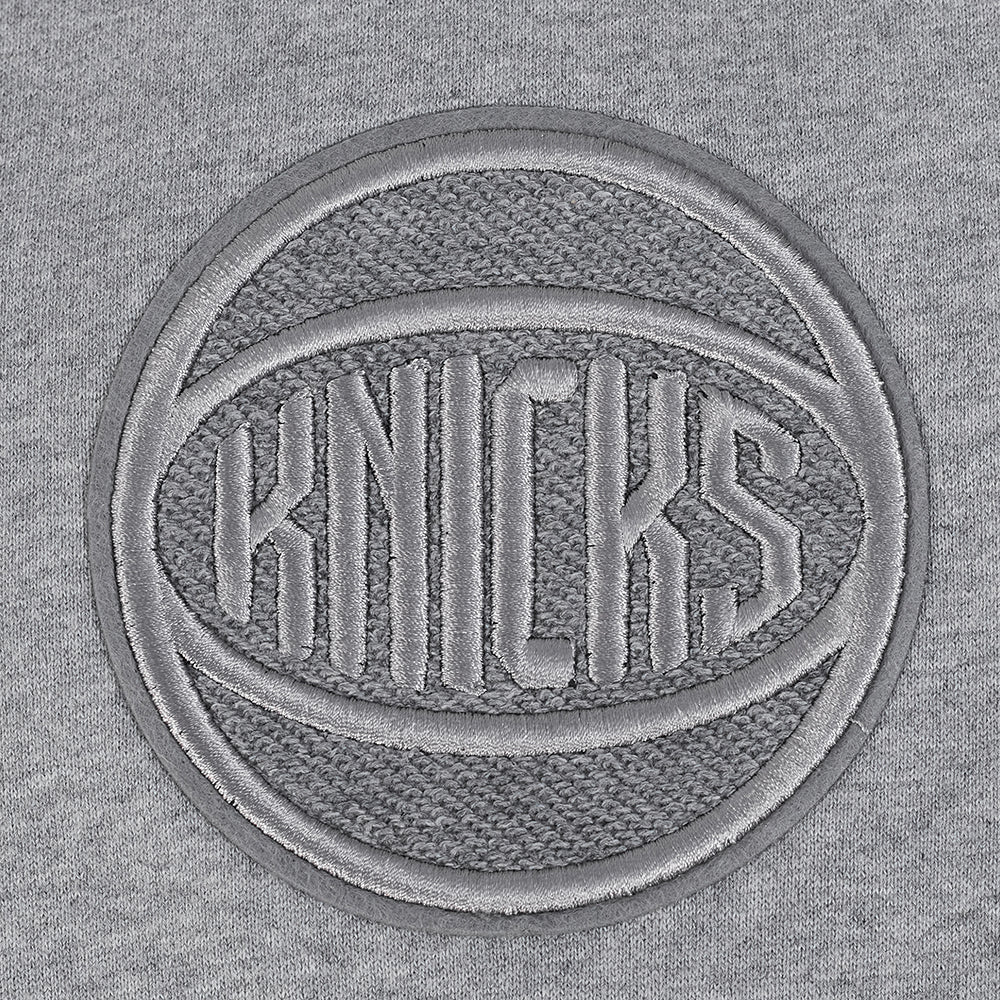 NBA NEW YORK KNICKS REVERSE FRENCH TERRY MEN'S COLORBLOCK FLEECE PULLOVER HOODIE - Image 7