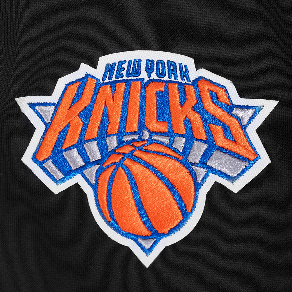 NBA NEW YORK KNICKS SOUVENIR MEN'S FLEECE PULLOVER HOODIE (BLACK) - Image 10