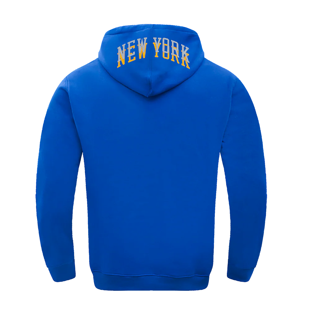 NBA NEW YORK KNICKS CITY EDITION 24-25 MEN'S FLEECE PULLOVER HOODIE (ROYAL BLUE) - Image 3