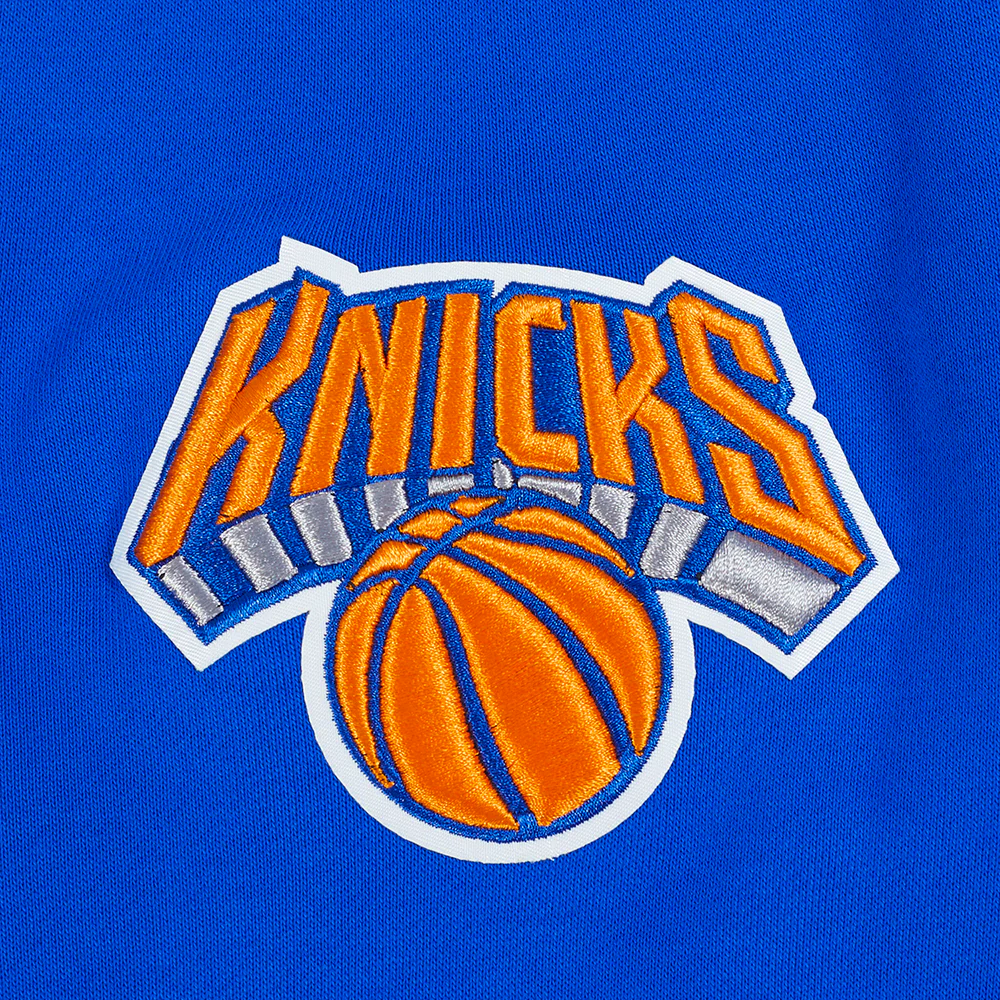 NBA NEW YORK KNICKS CITY EDITION 24-25 MEN'S FLEECE PULLOVER HOODIE (ROYAL BLUE) - Image 6