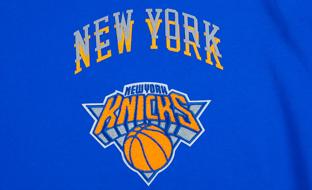 NBA NEW YORK KNICKS CITY EDITION 24-25 MEN'S FLEECE PULLOVER HOODIE (ROYAL BLUE) - Image 8
