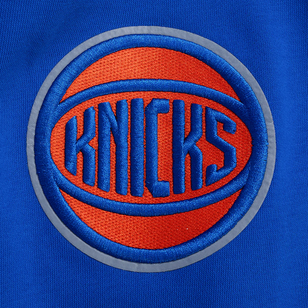 NBA NEW YORK KNICKS SUGAR SKULL MEN'S FLEECE PULLOVER HOODIE (ROYAL BLUE) - Image 9