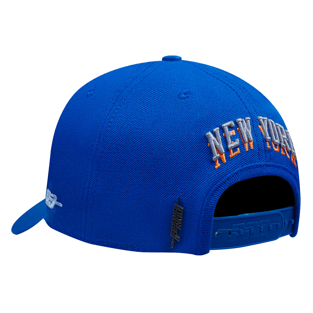 NBA NEW YORK KNICKS CITY EDITION 24-25 PINCH FRONT SNAPBACK HAT (ROYAL BLUE) - Image 3