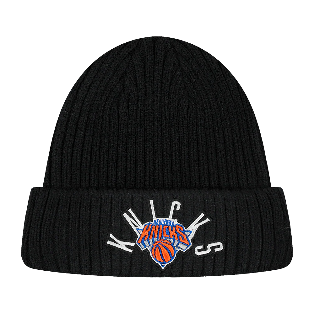 NBA NEW YORK KNICKS MODERN ORIGINALS UNLINED PRO BEANIE CUFFED (BLACK) - Image 4