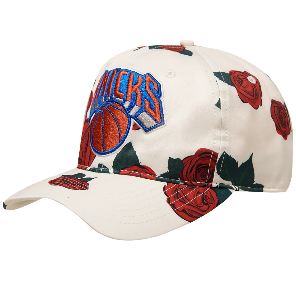 NBA NEW YORK KNICKS ROSES AOP MEN'S DAD HAT (EGGSHELL / MULTI) - Image 3