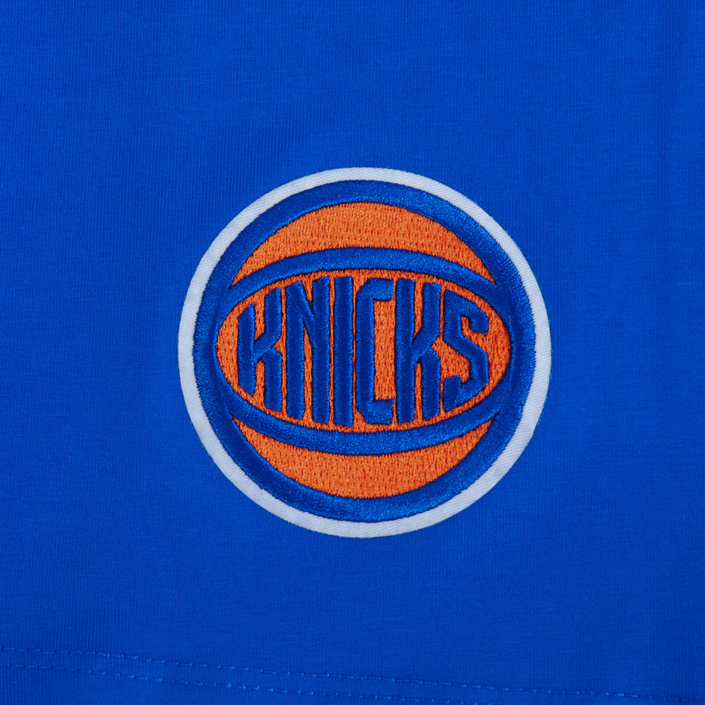 NBA NEW YORK KNICKS OLD ENGLISH WOMEN'S SJ BOXY TEE (ROYAL BLUE) - Image 6