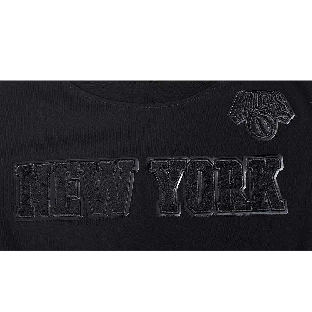 NBA NEW YORK KNICKS TRIPLE BLACK WOMEN'S SJ SLIM FIT TEE (TRIPLE BLACK WOMEN'S) - Image 5