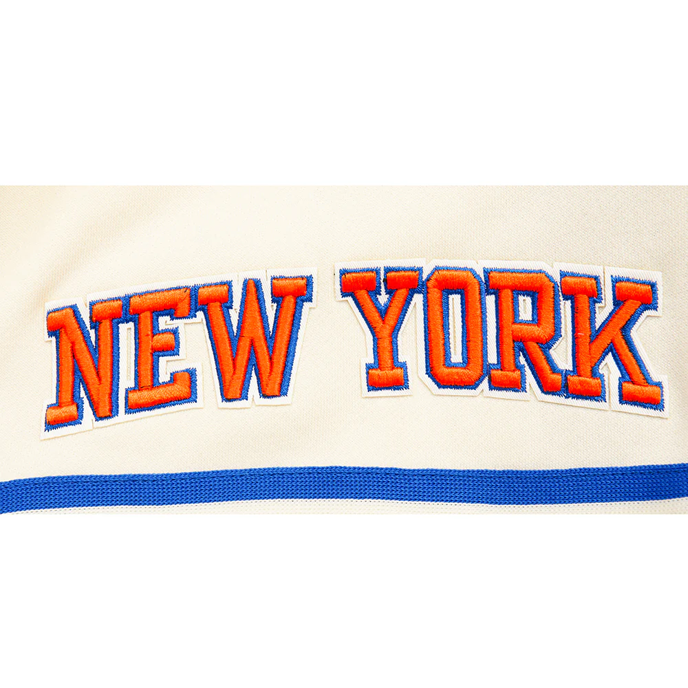 NBA NEW YORK KNICKS RETRO CLASSIC BIG BOY'S FLC 2.0 SHORT (EGGSHELL/ROYAL BLUE) - Image 6