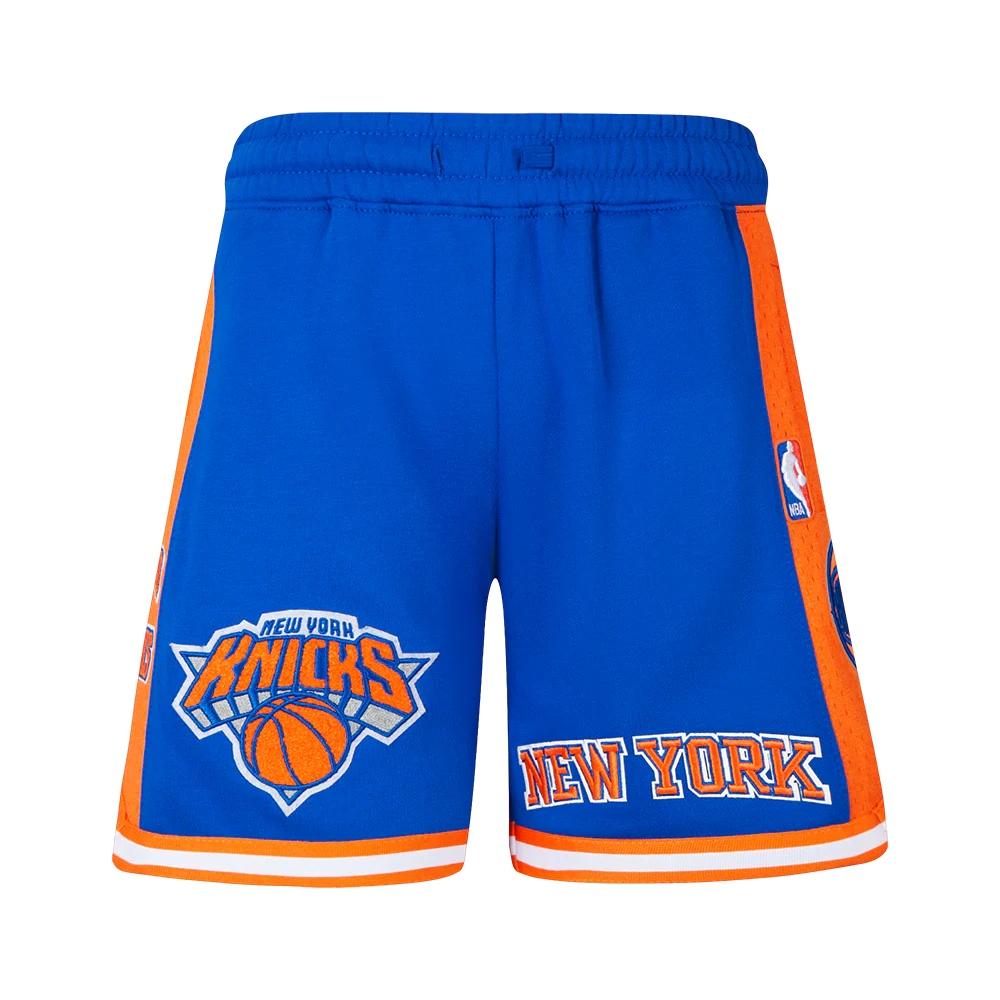 NBA NEW YORK KNICKS RETRO CLASSIC BIG BOY'S FLC 2.0 SHORT (ROYAL BLUE/ORANGE) - Image 2