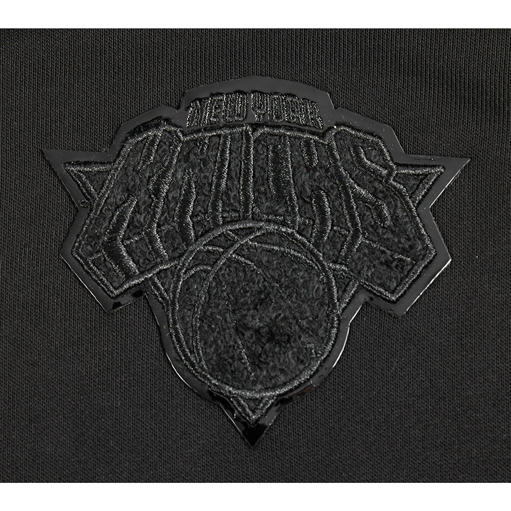 NBA NEW YORK KNICKS TRIPLE BLACK WOMEN'S FLC HOODIE DRESS (TRIPLE BLACK) - Image 8