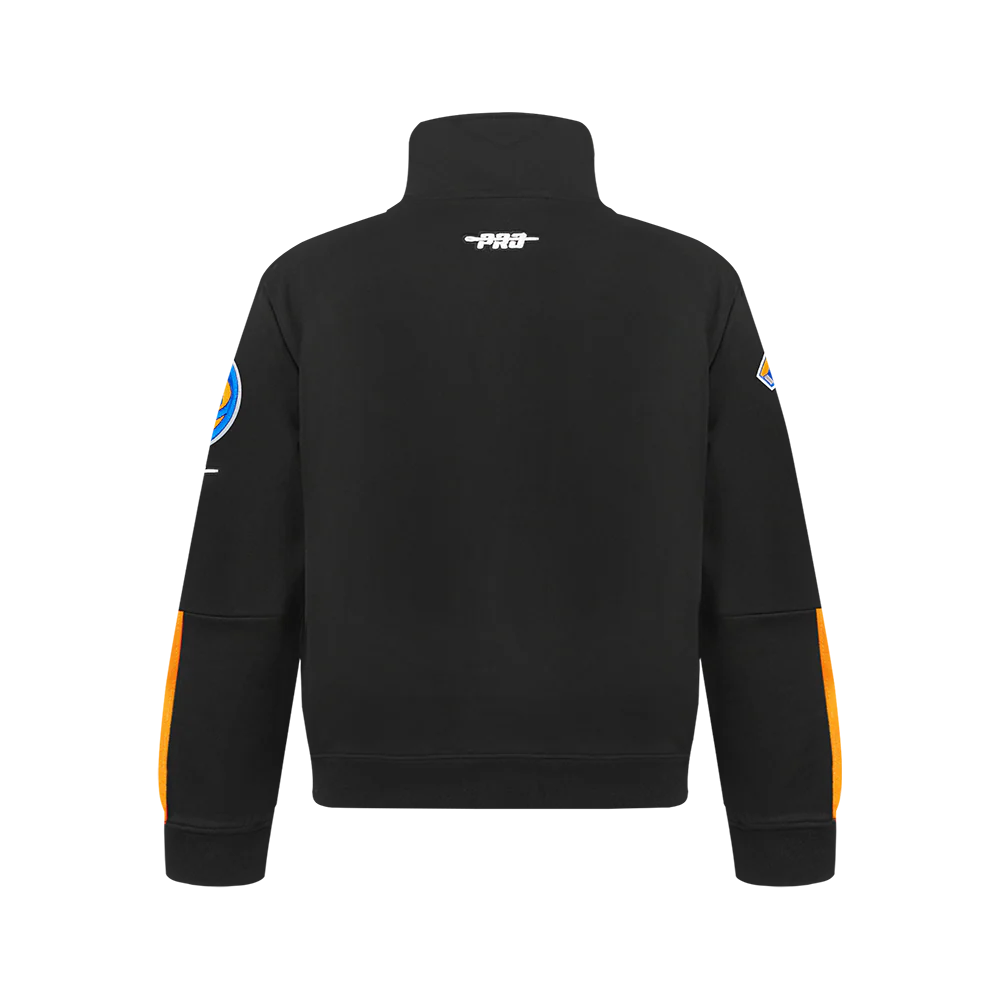 NBA NEW YORK KNICKS CLASSIC BIG BOY'S TRACK JACKET (BLACK/ORANGE) - Image 3