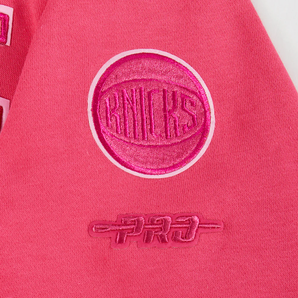 NBA NEW YORK KNICKS TRIPLE PINK BIG GIRLS FLEECE CREWNECK (BEETROOT PURPLE) - Image 6