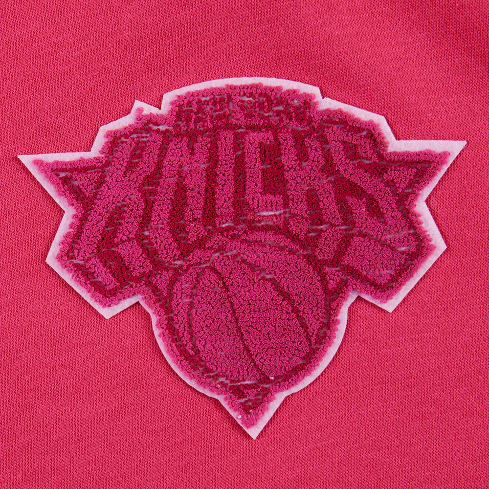 NBA NEW YORK KNICKS TRIPLE PINK BIG GIRL'S FLC PO HOODIE (BEETROOT PURPLE) - Image 7