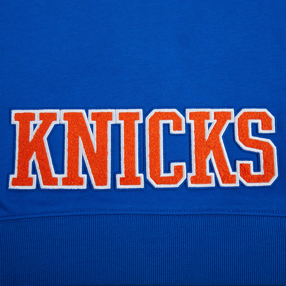 NBA NEW YORK KNICKS JALEN BRUNSON #11 CLASSIC PLAYER NAME AND NUMBER WOMEN'S FLC CROPPED PO HOODIE - Image 5