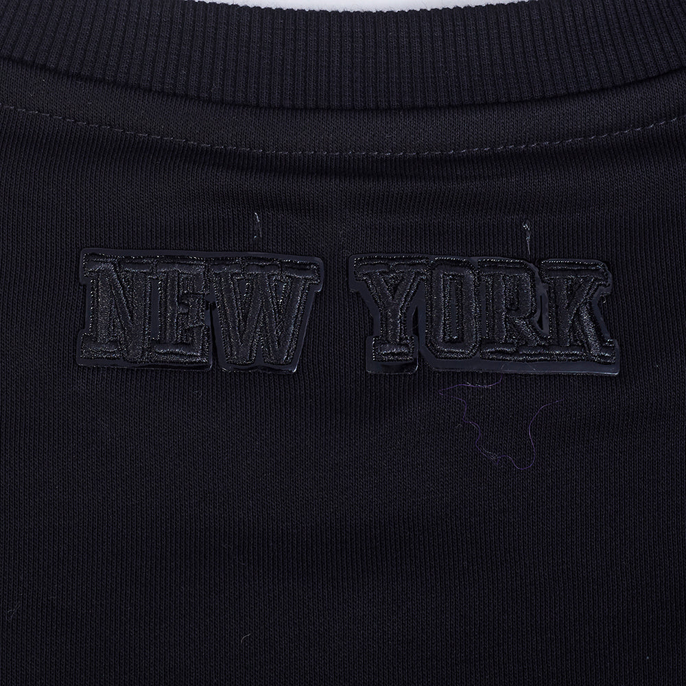NBA NEW YORK KNICKS TRIPLE BLACK WOMEN'S FLC CREWNECK (TRIPLE BLACK WOMEN'S) - Image 7