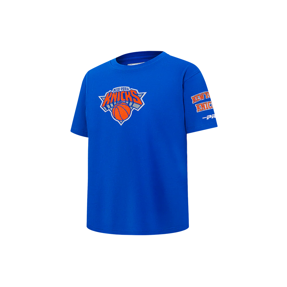 NBA NEW YORK KNICKS RETRO CLASSIC LITTLE BOYS SHORT SLEEVE TEE (ROYAL BLUE) - Image 2