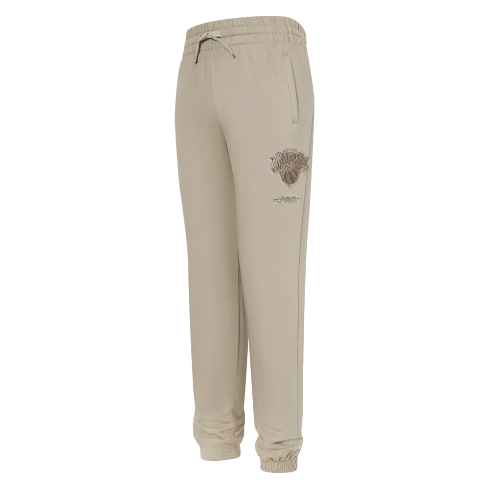 NBA NEW YORK KNICKS NEUTRAL LITTLE BOYS FLC SWEATPANT (TAUPE)