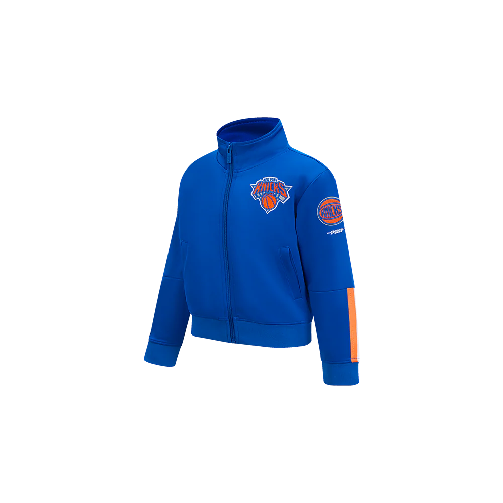 NBA NEW YORK KNICKS CLASSIC TODDLER BOYS TRACK JACKET (ROYAL BLUE/ORANGE) - Image 2