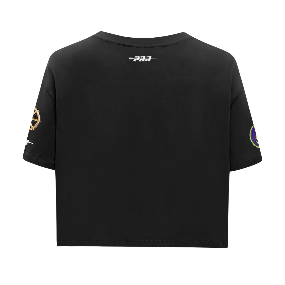 NBA NEW ORLEANS PELICANS CITY EDITION 24-25 WOMEN'S SJ BOXY TEE (BLACK) - Image 3