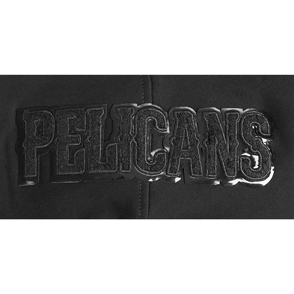 NBA NEW ORLEANS PELICANS TRIPLE BLACK BIG BOYS FLC PO HOODIE (BLACK) - Image 8