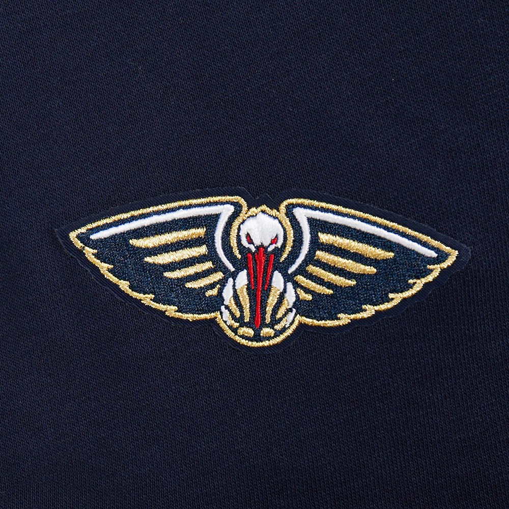 NEW ORLEANS PELICANS WINGSPAN WOMEN'S FLC CREWNECK (MIDNIGHT NAVY) - Image 6
