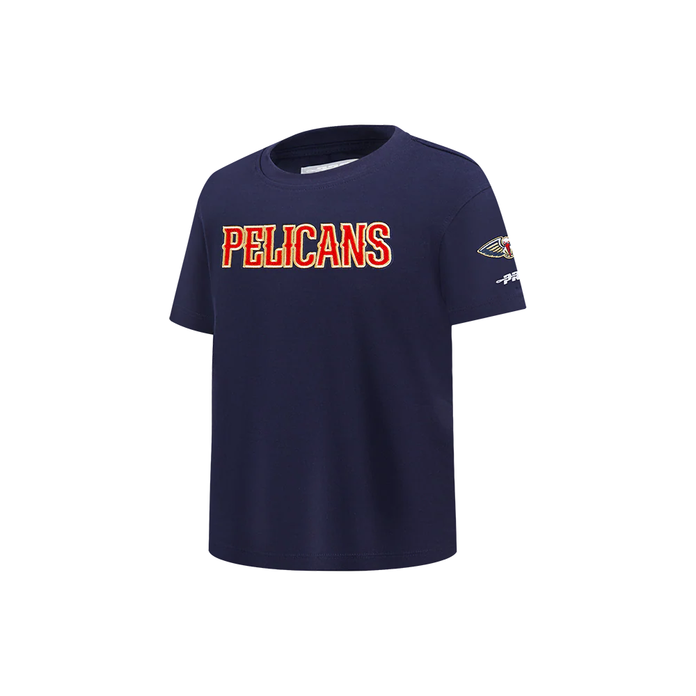 NBA NEW ORLEANS PELICANS CLASSIC LITTLE BOYS SS TEE (MIDNIGHT NAVY) - Image 2