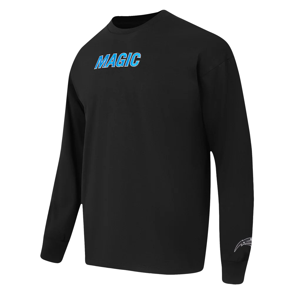 NBA ORLANDO MAGIC WINGSPAN MEN'S DROP SHOULDER LS TEE (BLACK) - Image 4