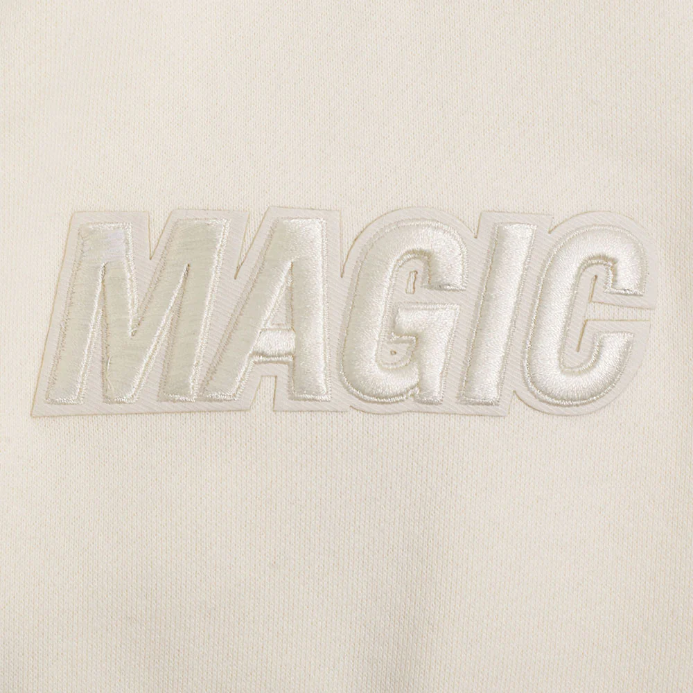 NBA ORLANDO MAGIC NEUTRAL MEN'S DROP SHOULDER FLC CREWNECK (EGGSHELL) - Image 8