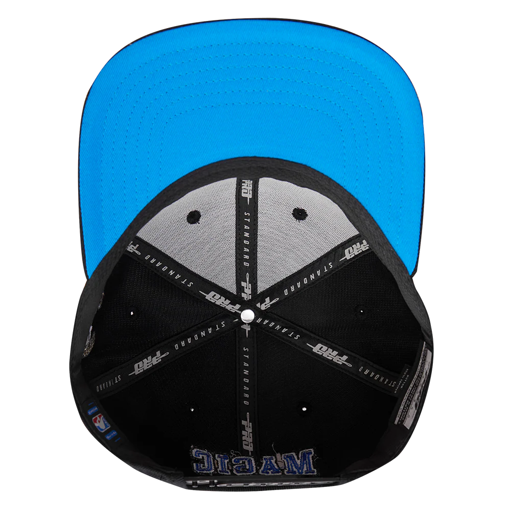 NBA ORLANDO MAGIC CREST EMBLEM WOOL SNAPBACK HAT (BLACK) - Image 6